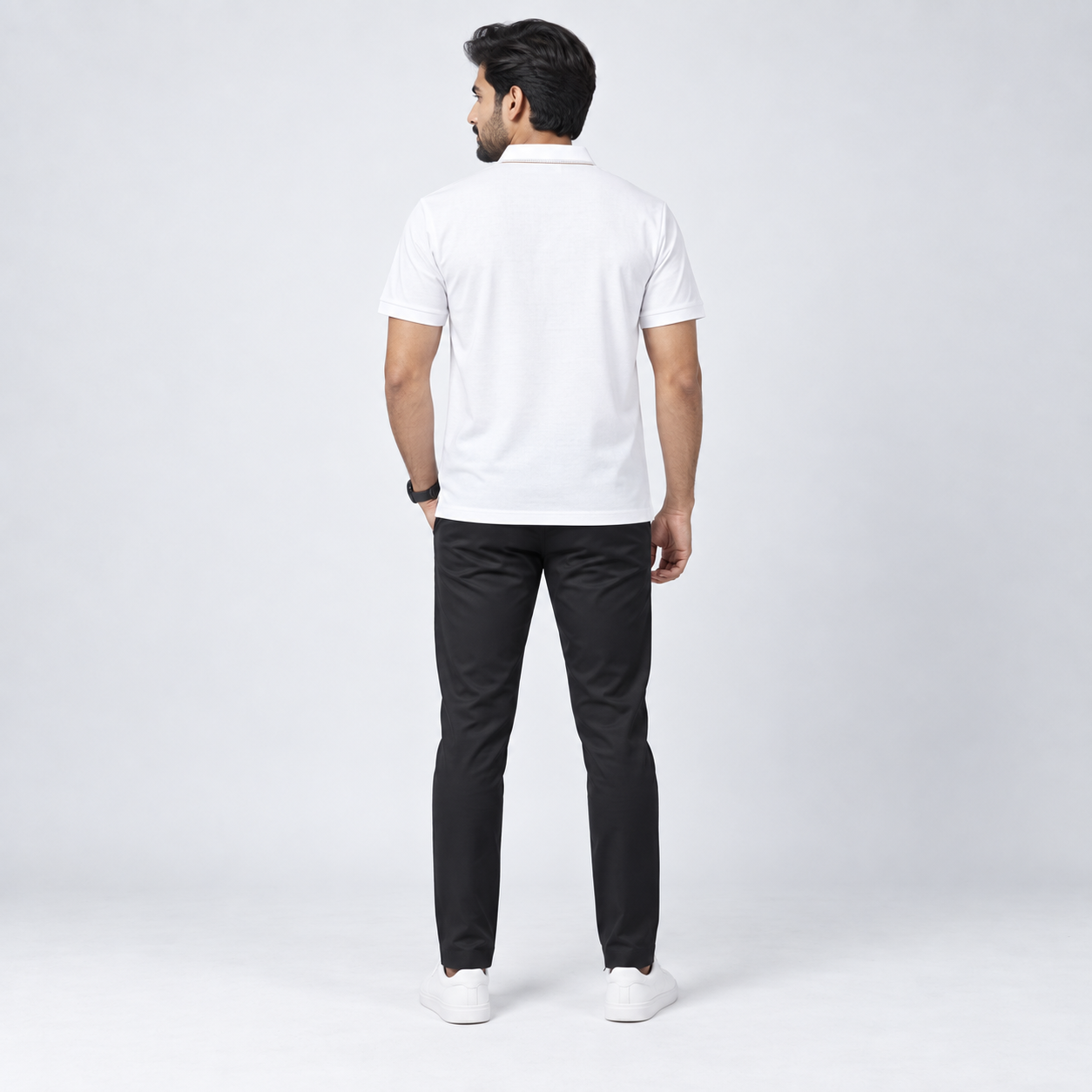 Premium White Minimal Polo Shirt